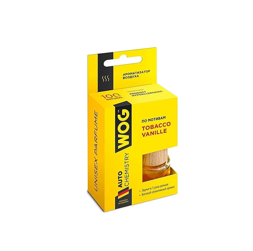 Ароматизатор автомобильный 8мл "Tom Ford Tobacco Vanille" WOG,  WGC1006