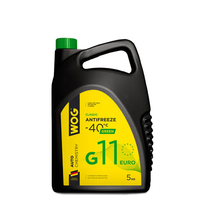 Антифриз зелёный 5кг G11 (-40C) WOG,  WGC0104