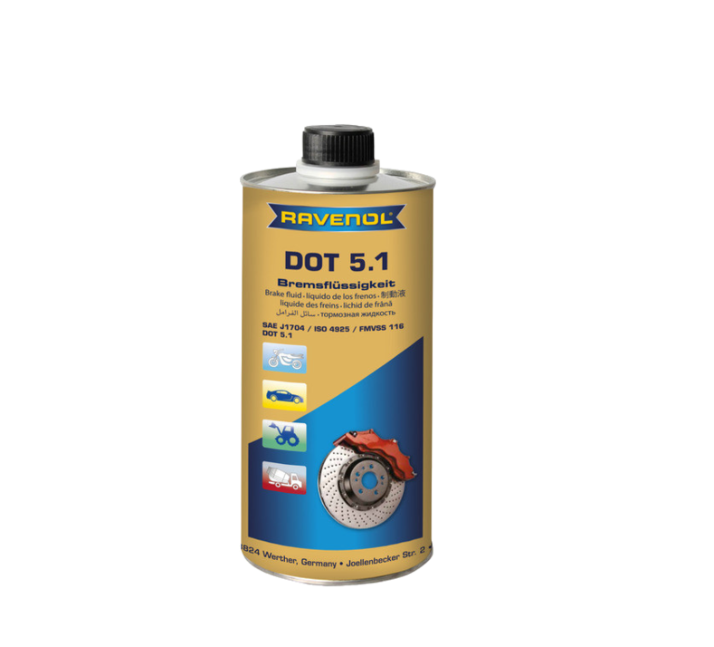 Тормозная жидкость DOT 5.1 1л RAVENOL, 1350602001