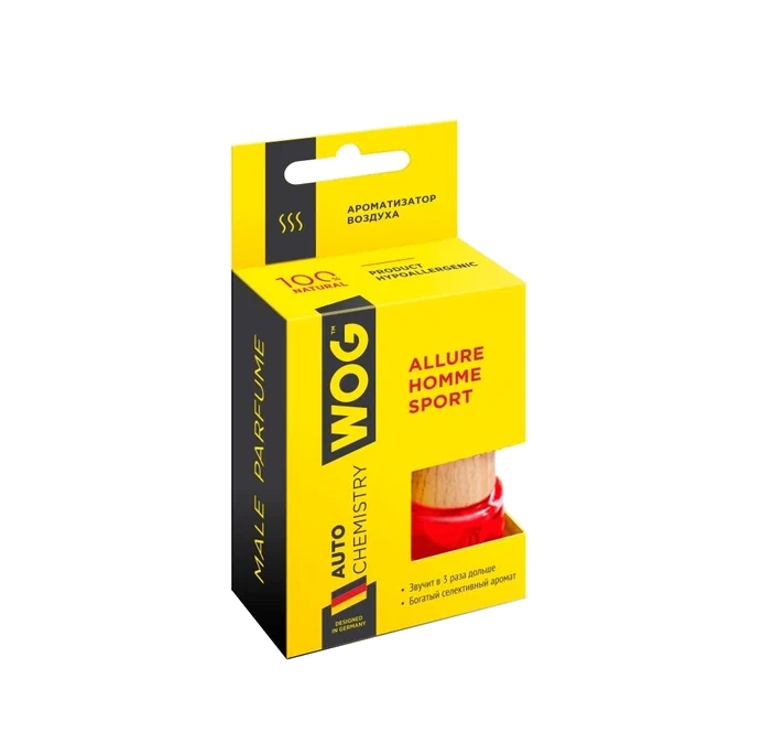 Ароматизатор автомобильный 8мл "Chanel Allure homme Sport" WOG,  WGC1001