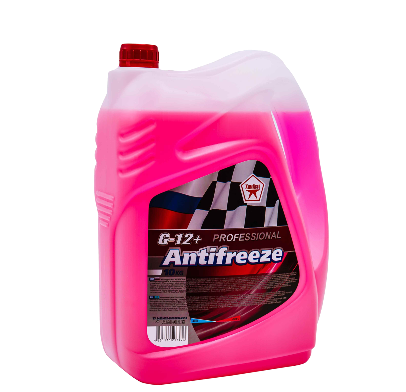 Антифриз красный PROFESSIONAL G12 1кг (этиленгликоль, -40С) ХИМАВТО, 208310