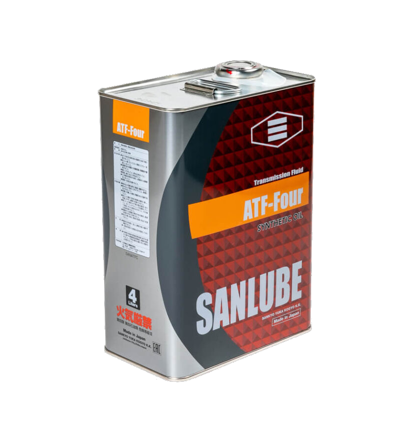 Масло трансмиссионное ATF 4л (синтетика) SANLUBE, SANATFC
