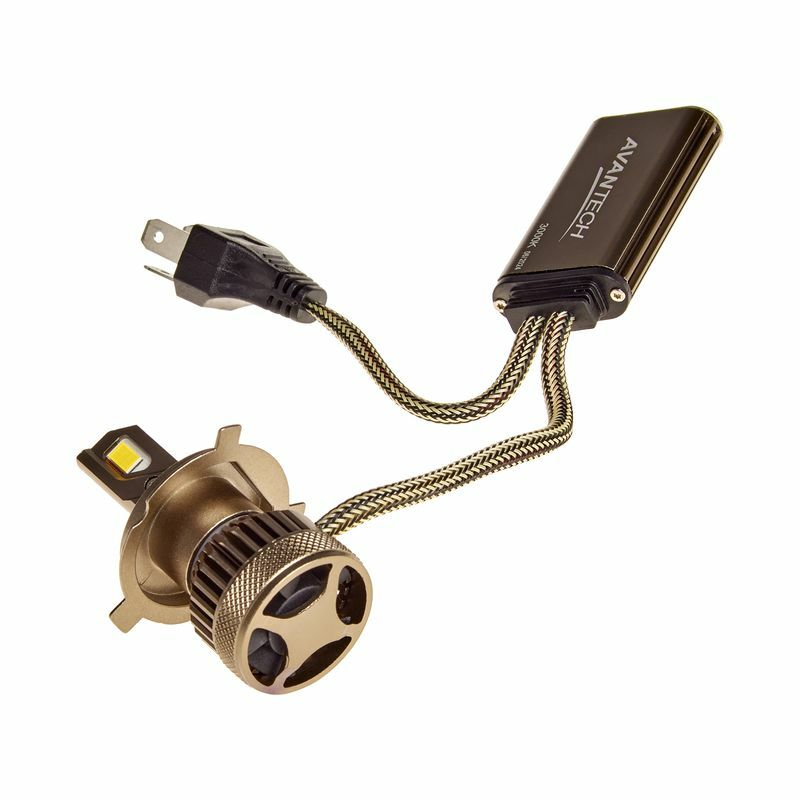 Лампа светодиодная LED Avantech H4 12V 45W, 4300K 4500lm (комплект 2 шт.)