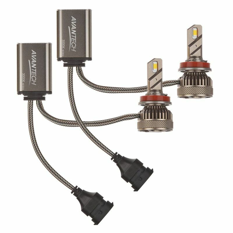 Лампа светодиодная LED Avantech H8 12V 45W, 4300K 4500lm (комплект 2 шт.)